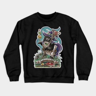 Penguin Magician - White Outlined Version Crewneck Sweatshirt